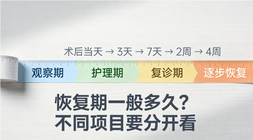 私密整形术后恢复阶段参考图
